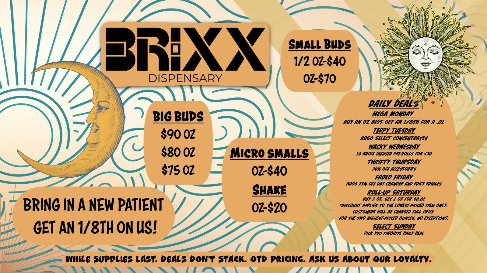 Brixx DAILY DEALS AT BRIXX!