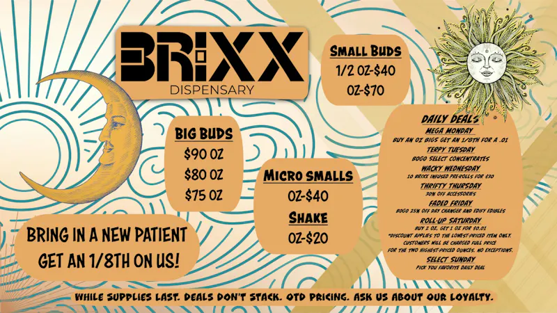 Brixx DAILY DEALS AT BRIXX!