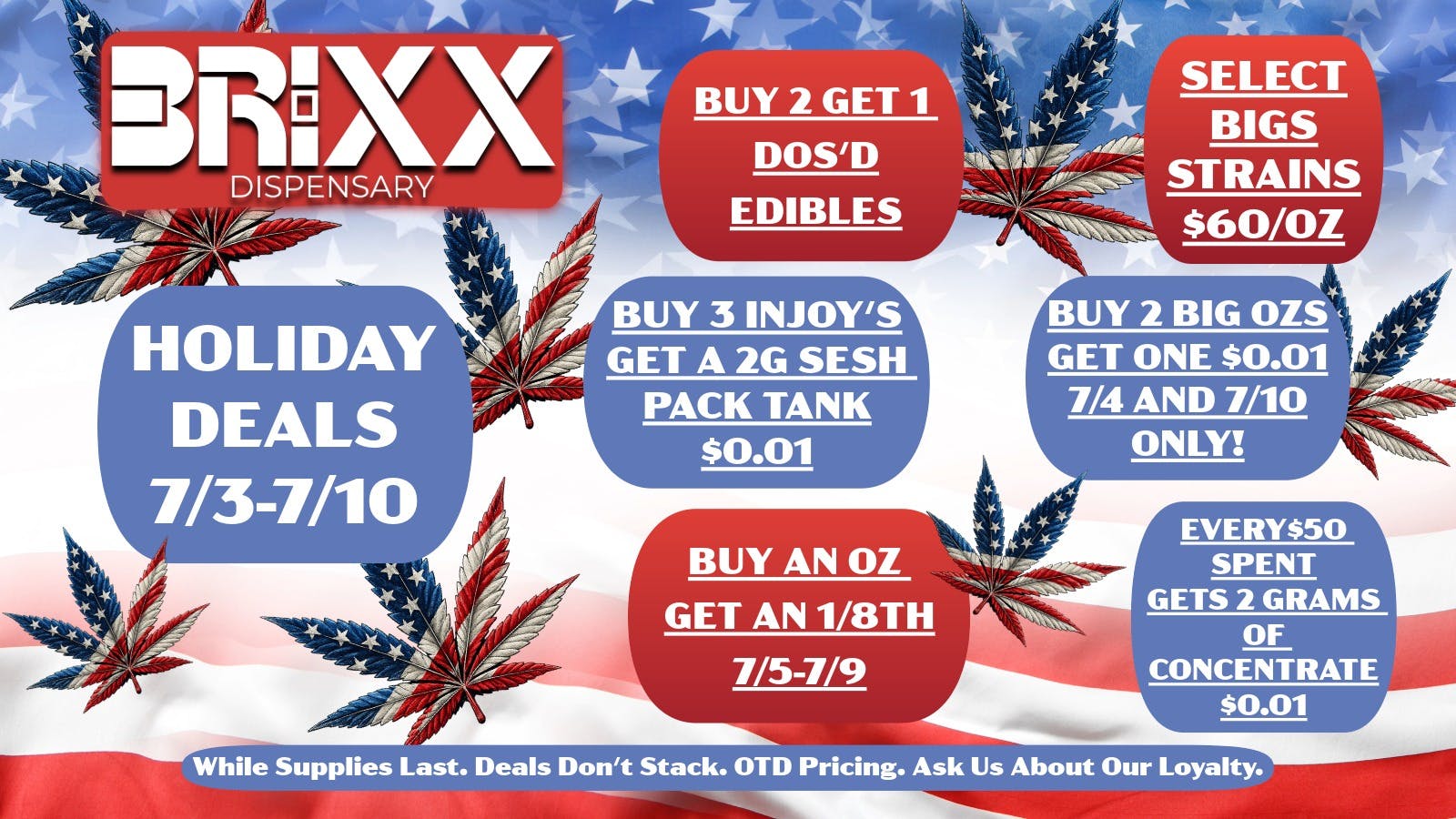 Brixx JULY DEALS WITH BRIXX!