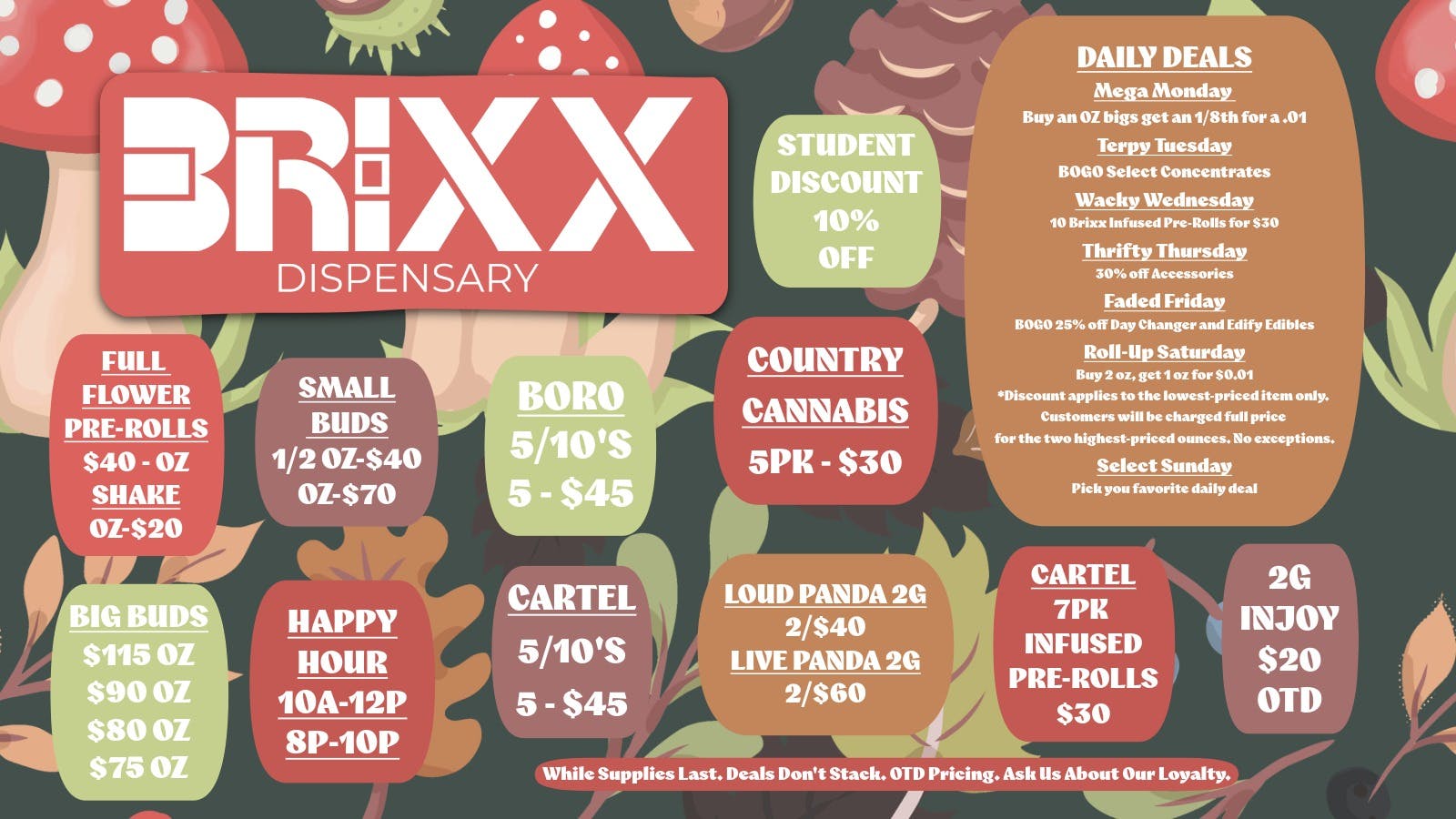 Brixx BRIXX DAILY DEALS AND SPECIALS!!