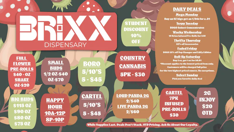 Brixx BRIXX DAILY DEALS AND SPECIALS!!