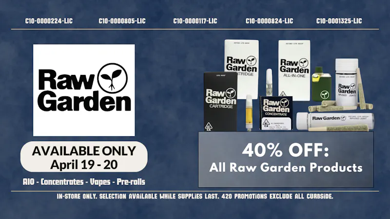 White Fire Happy 4/20! 40% OFF Raw Garden