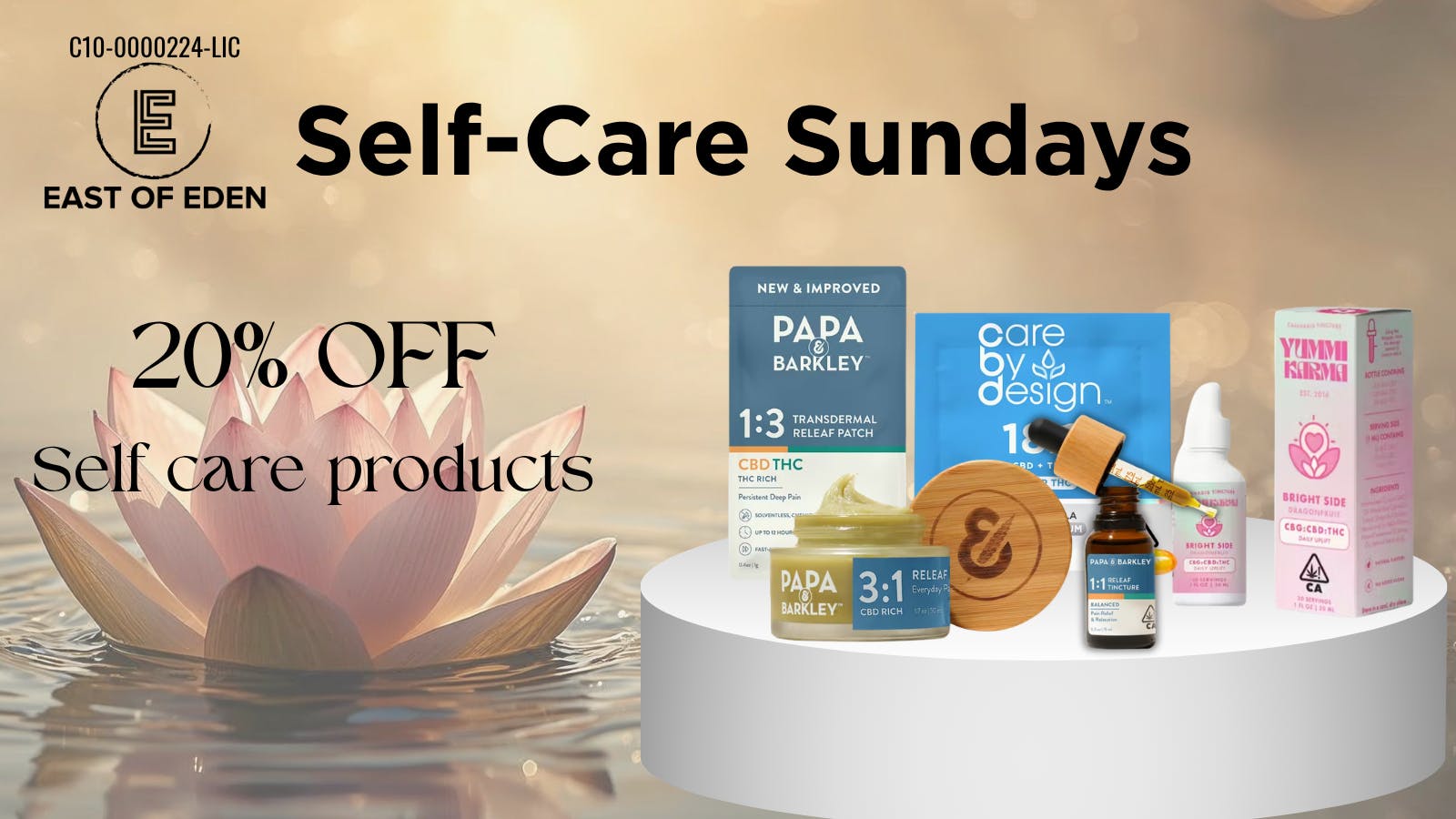 East of Eden Cannabis Co. Self-Care Sundays at East of Eden!