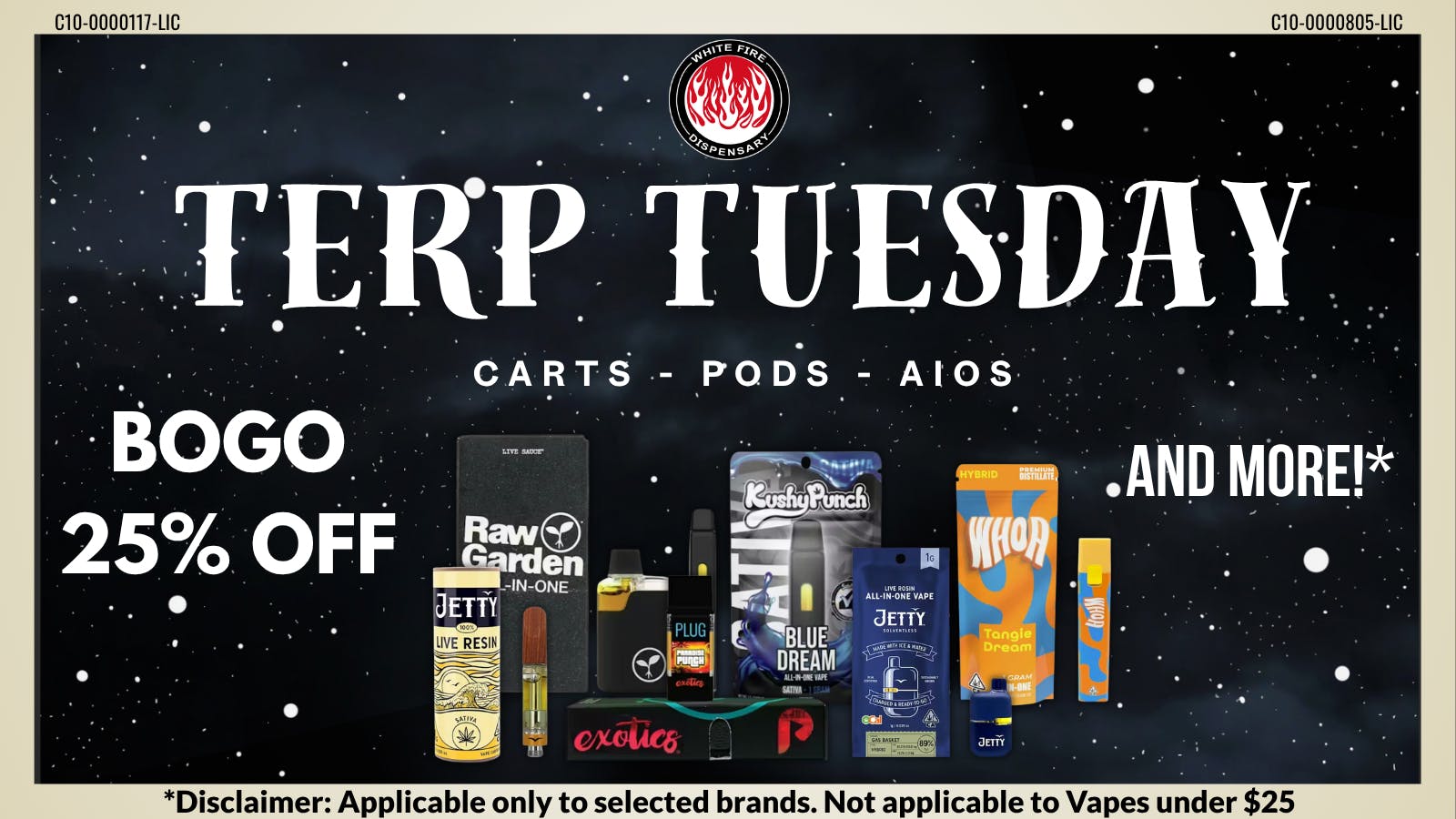 White Fire Terp Tuesdays, at White Fire San Jose!