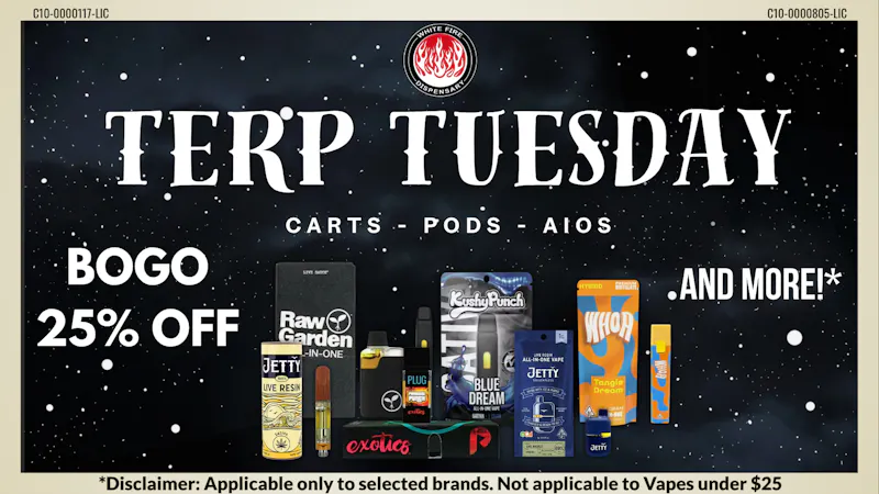 White Fire Terp Tuesdays, at White Fire San Jose!