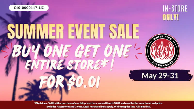 White Fire 🔥BOGO SALE starts today! With White Fire San Jose