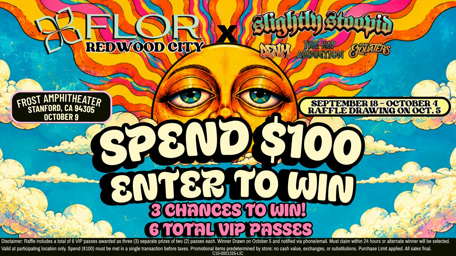 FLOR- Redwood City 3 Winners, 6 VIP Tickets: The Ultimate Concert Pas
