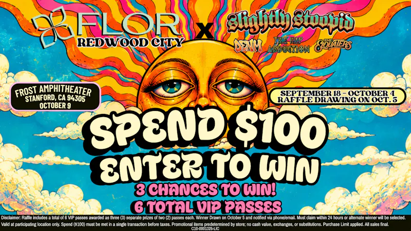 FLOR- Redwood City 3 Winners, 6 VIP Tickets: The Ultimate Concert Pas