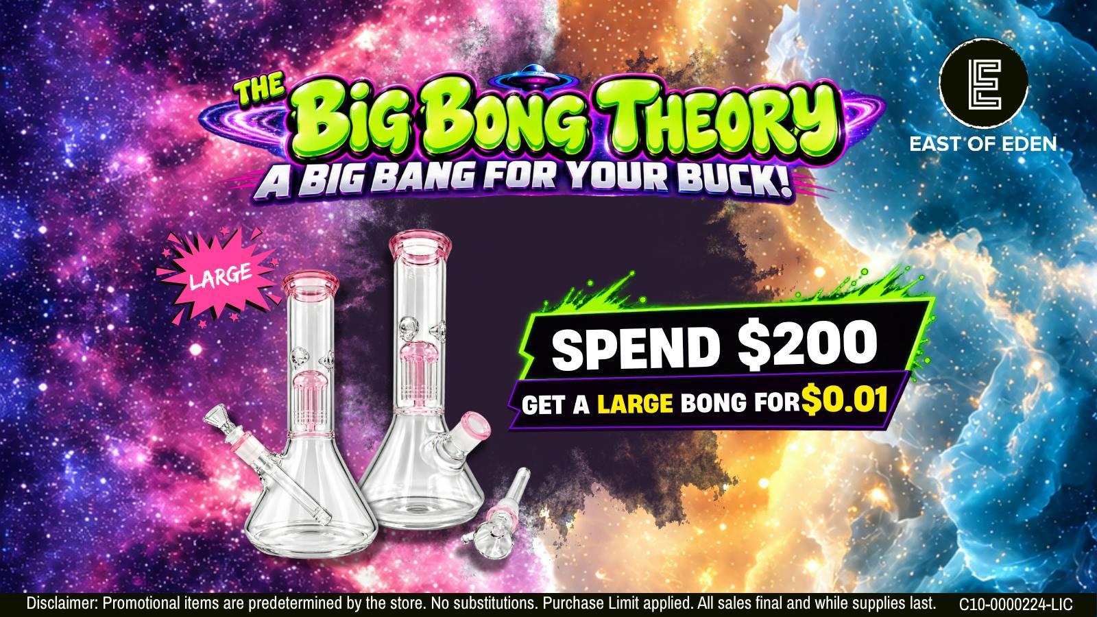 East of Eden Cannabis Co. LIMITED TIME: The Big Bong Bundle!