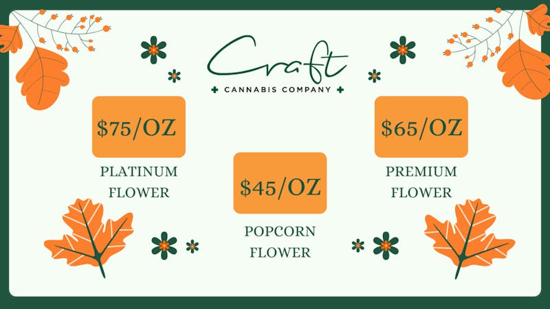 Craft Cannabis Company - Moore FALL SAVINGS ARE IN FULL EFFECT!