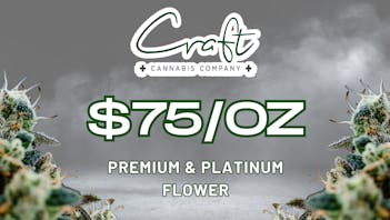 Craft Cannabis Company - Yukon THANKFUL THURSDAY - $75/OZ FLOWER