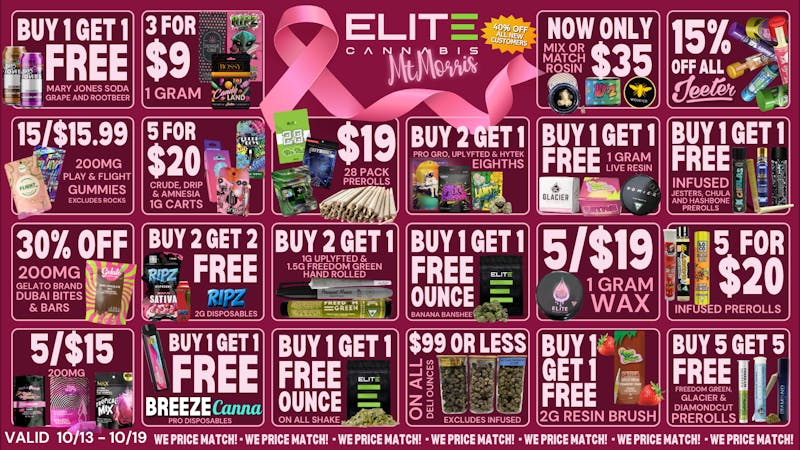 Elite Cannabis - Mt. Morris - Recreational MT MORRIS! CLICK HERE FOR DAILY DEALS!💚
