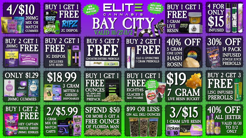 Elite Cannabis - Bay City BAY CITY! CLICK HERE FOR DAILY DEALS