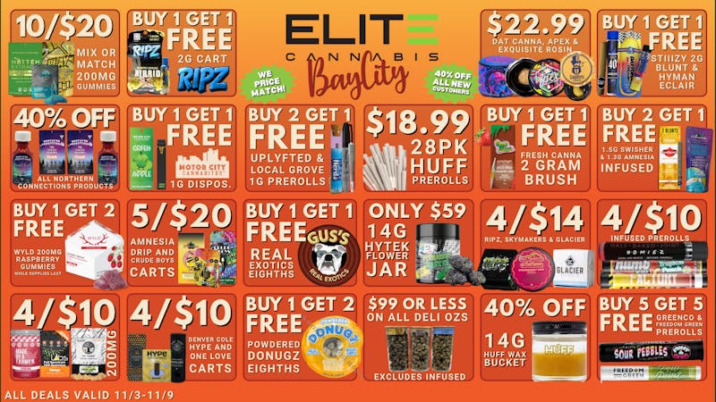 Elite Cannabis - Bay City BAY CITY! CLICK HERE FOR DAILY DEALS