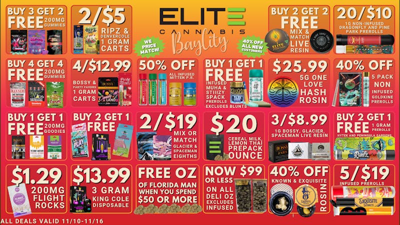 Elite Cannabis - Bay City BAY CITY! CLICK HERE FOR DAILY DEALS