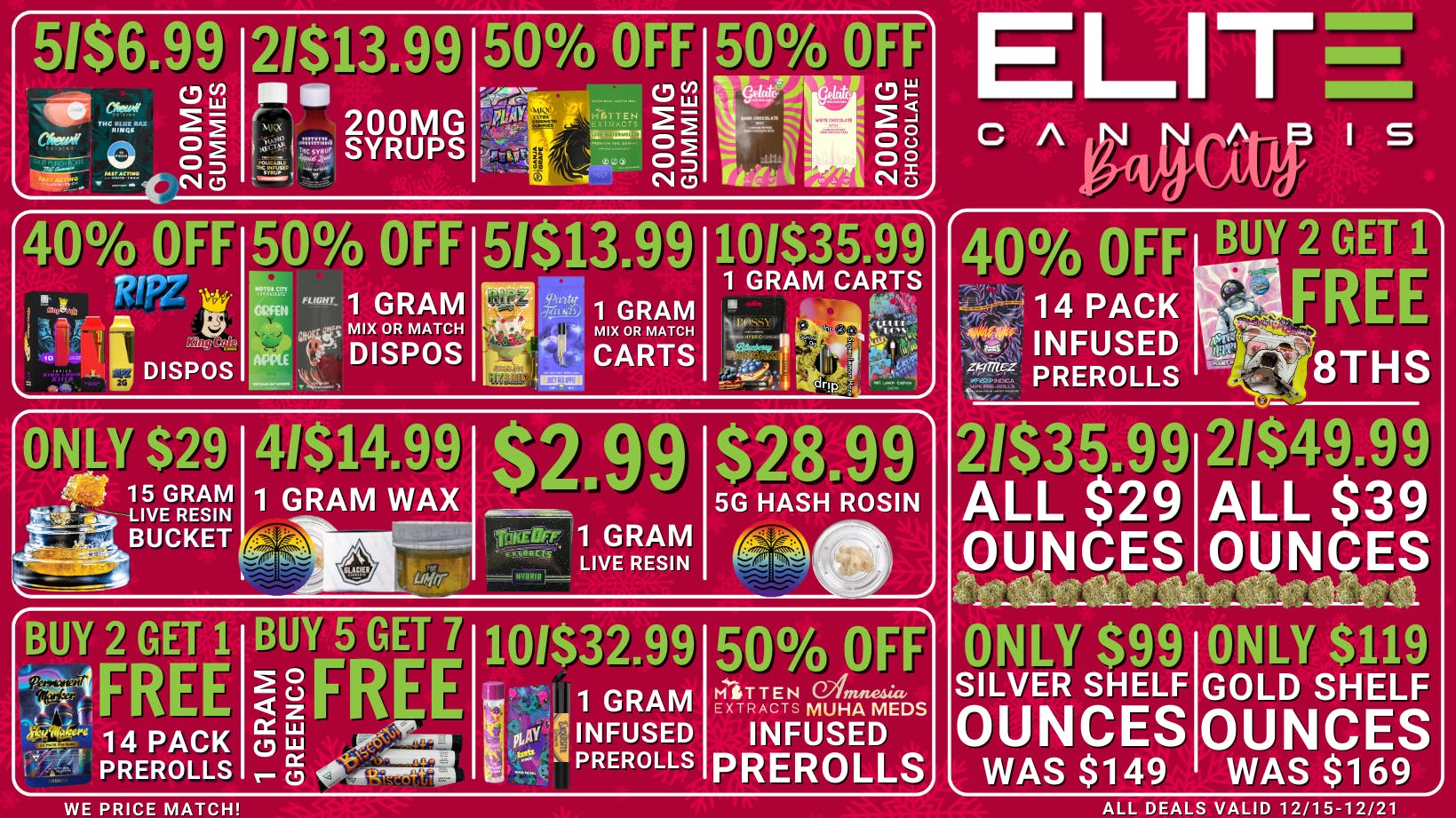 Elite Cannabis - Bay City BAY CITY! CLICK HERE FOR DAILY DEALS