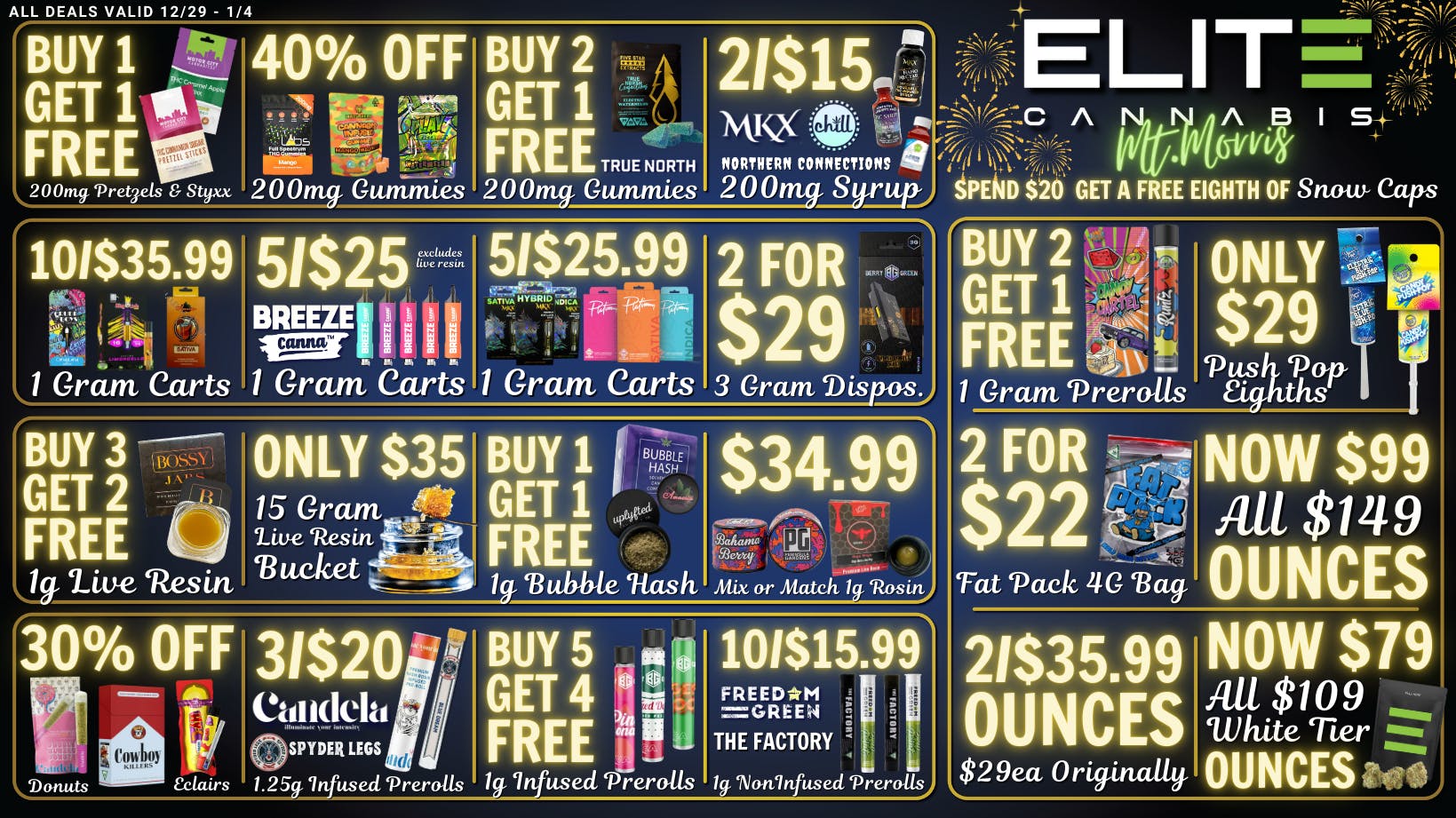 Elite Cannabis - Mt. Morris - Recreational MT MORRIS! CLICK HERE FOR DAILY DEALS!💚