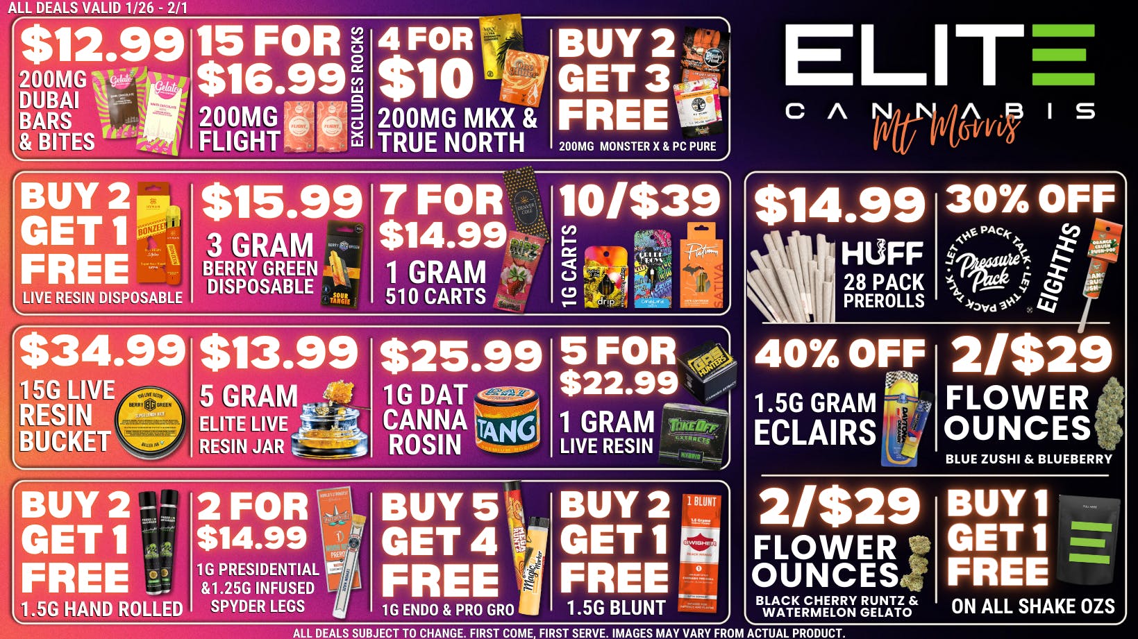 Elite Cannabis - Mt. Morris - Recreational MT MORRIS! CLICK HERE FOR DAILY DEALS!💚
