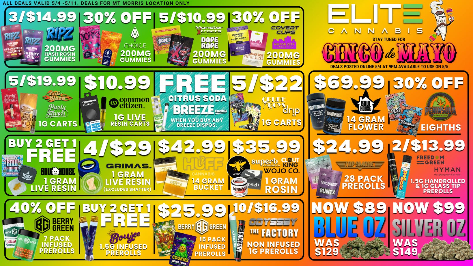 Elite Cannabis - Mt. Morris - Recreational CLICK HERE FOR DEALS!