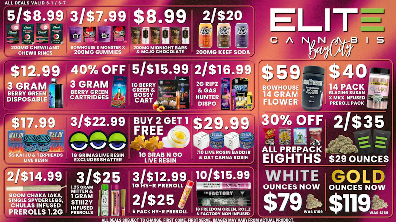 Elite Cannabis - Bay City CLICK HERE FOR DEALS!
