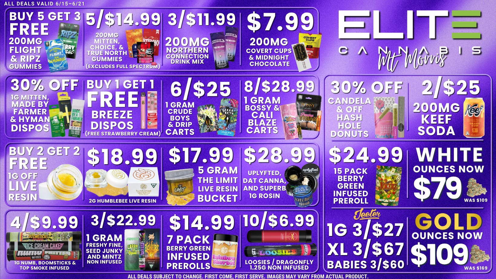 Elite Cannabis - Mt. Morris - Recreational CLICK HERE FOR DEALS!