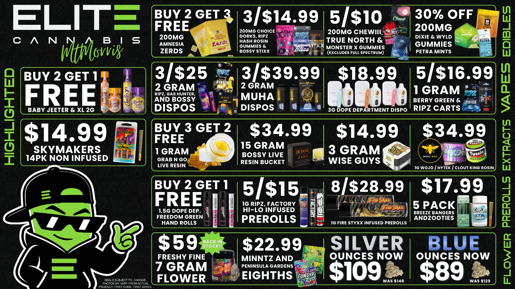 Elite Cannabis - Mt. Morris - Recreational CLICK HERE FOR DEALS!