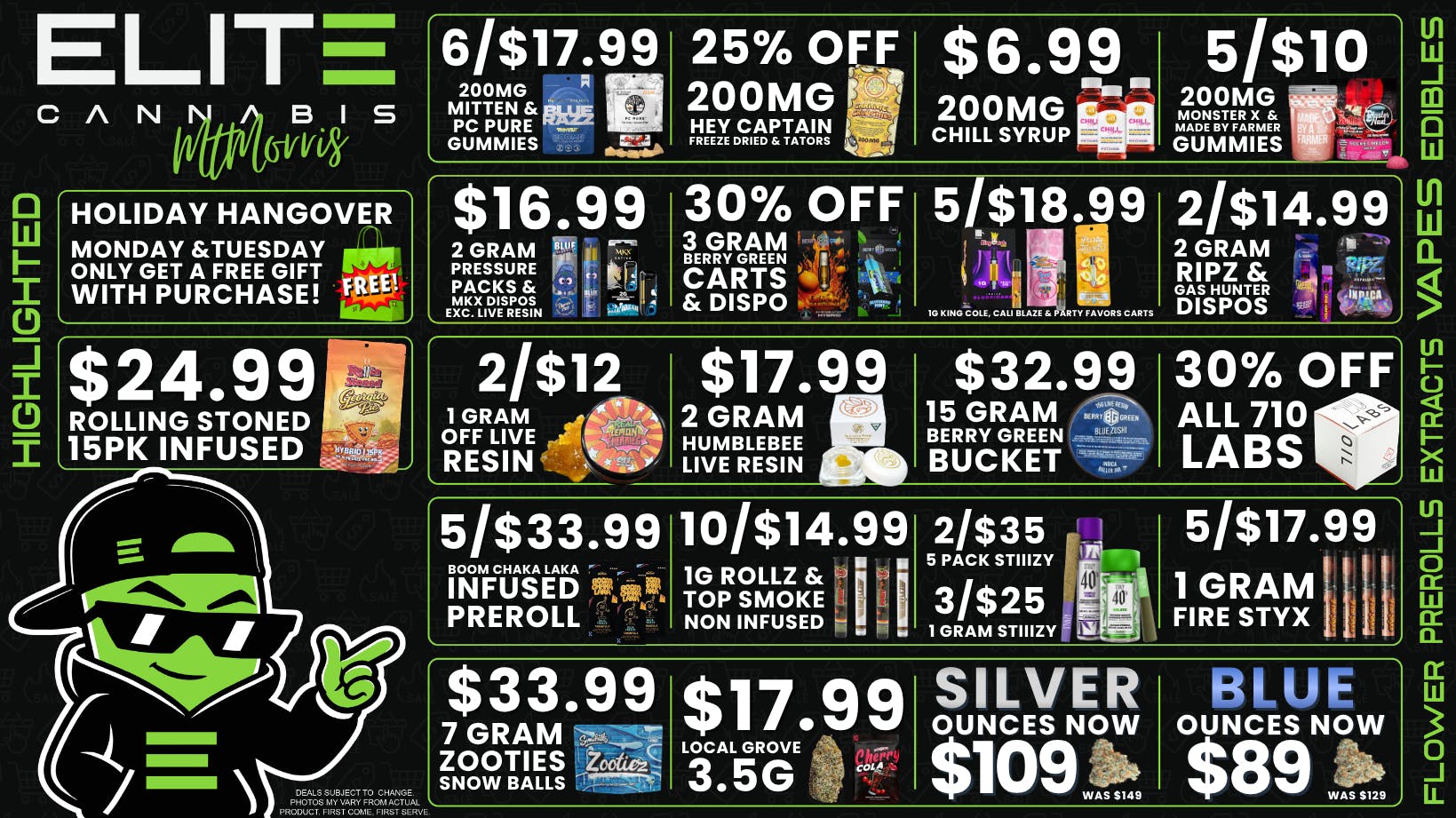 Elite Cannabis - Mt. Morris - Recreational CLICK HERE FOR DEALS!