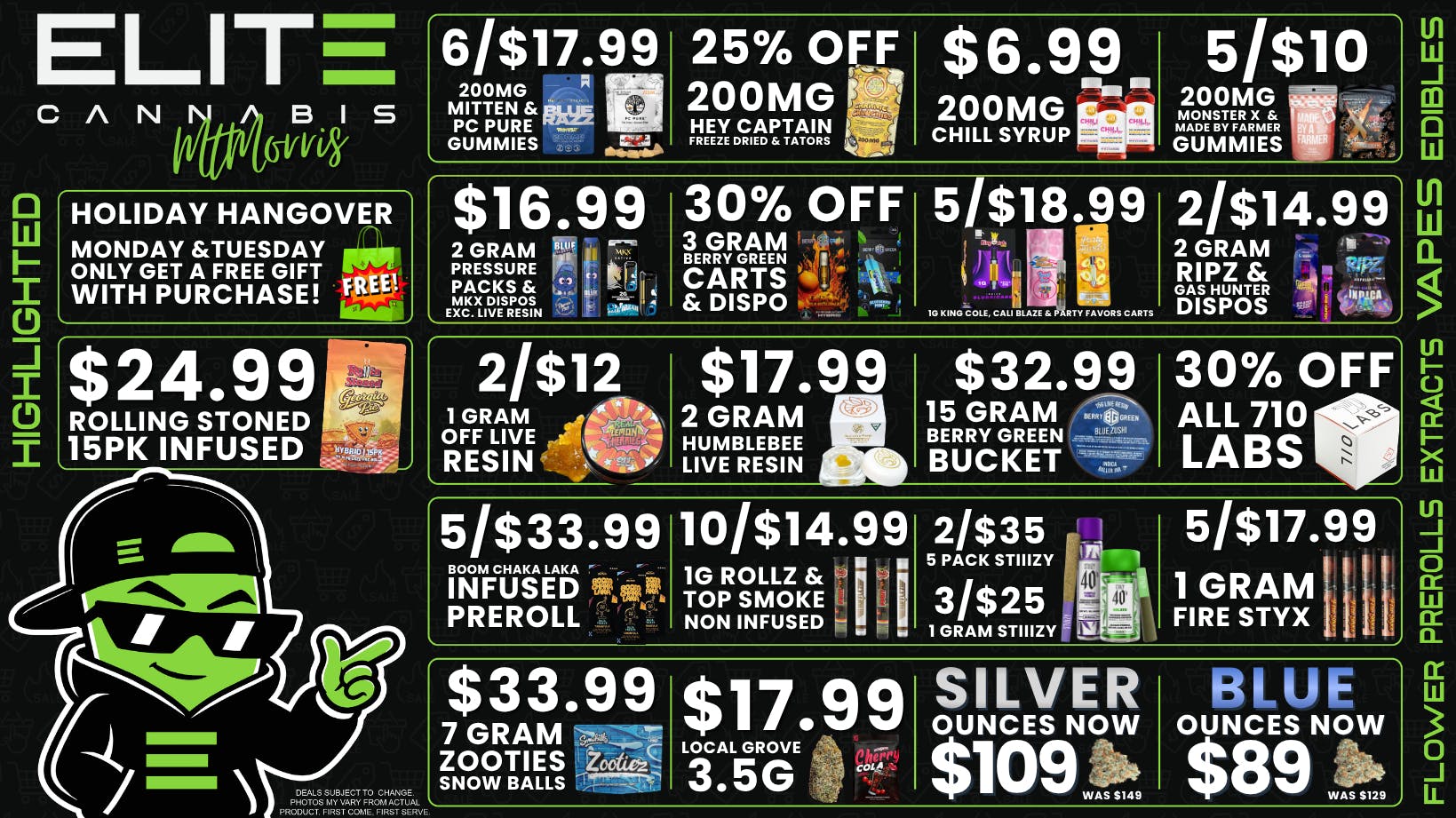 Elite Cannabis - Mt. Morris - Recreational CLICK HERE FOR DEALS!