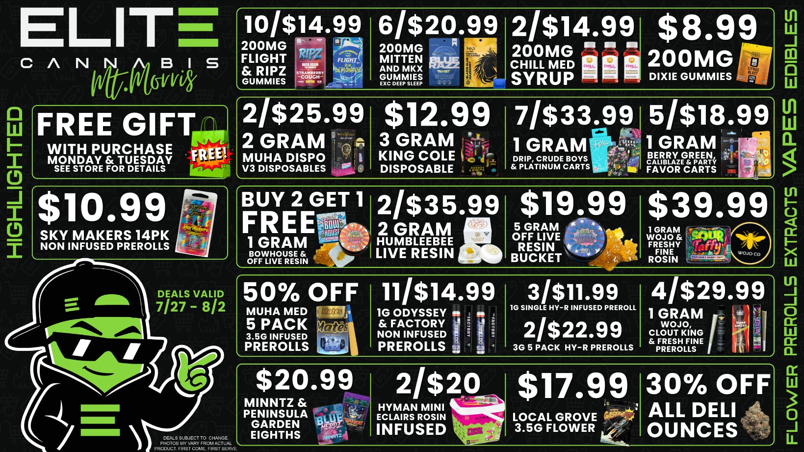 Elite Cannabis - Mt. Morris - Recreational CLICK HERE FOR DEALS!