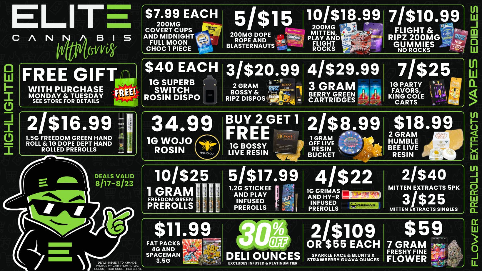 Elite Cannabis - Mt. Morris - Recreational CLICK HERE FOR DEALS!