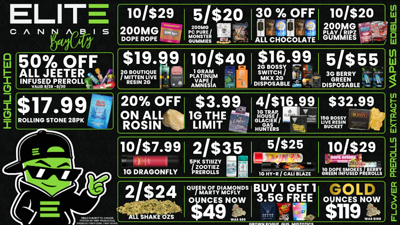 Elite Cannabis - Bay City CLICK HERE FOR DEALS!