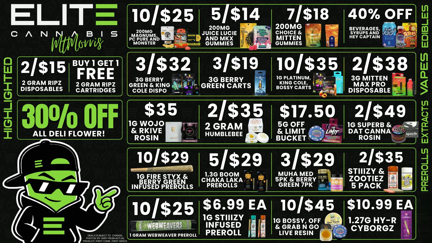 Elite Cannabis - Mt. Morris - Recreational CLICK HERE FOR DEALS!