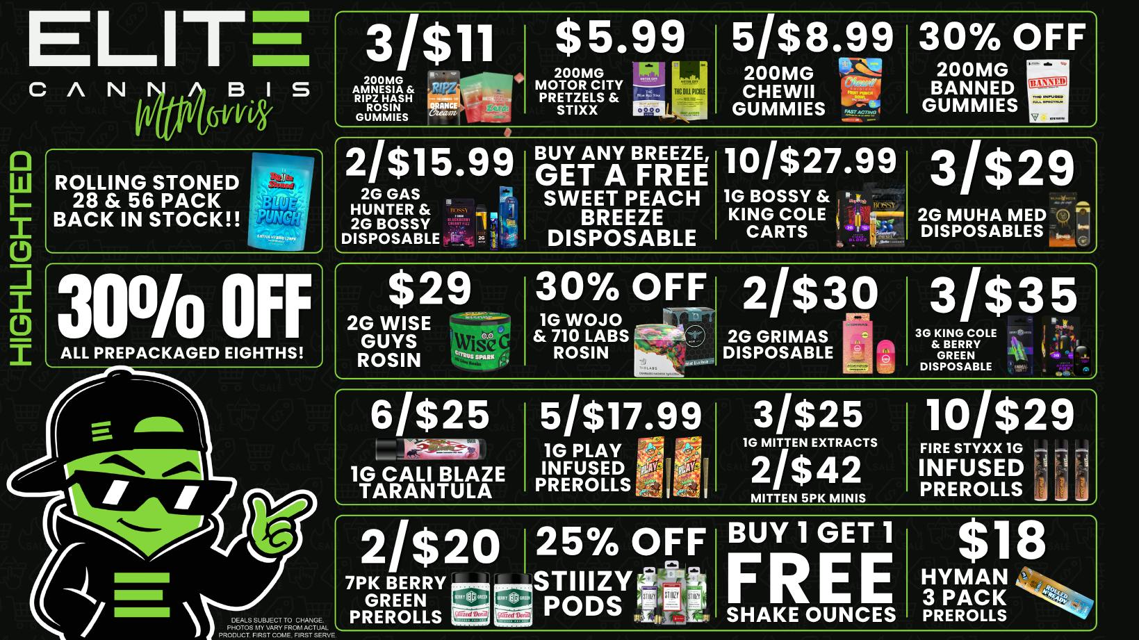 Elite Cannabis - Mt. Morris - Recreational CLICK HERE FOR DEALS!
