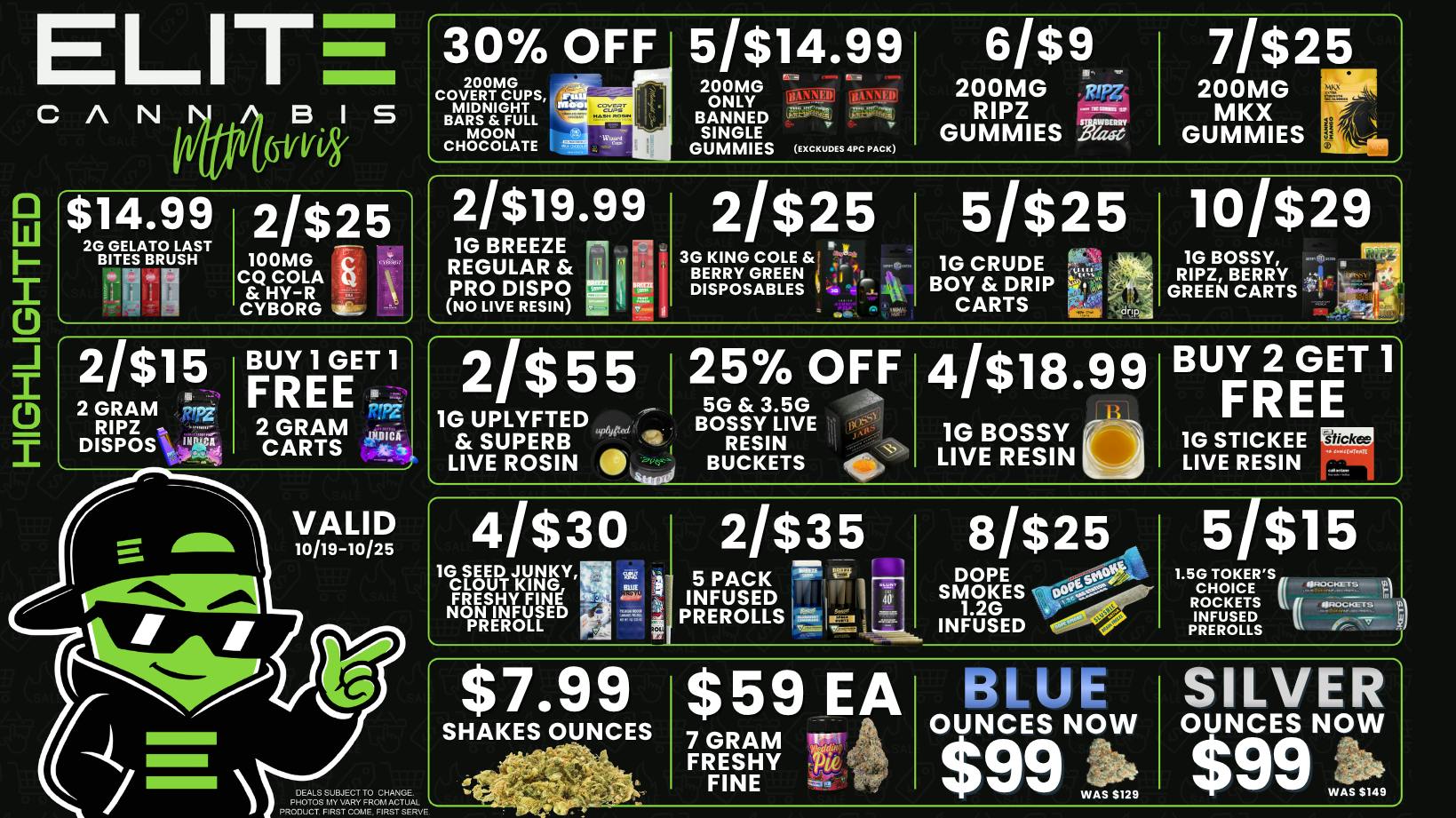 Elite Cannabis - Mt. Morris - Recreational CLICK HERE FOR DEALS!