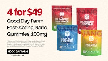 Good Day Farm - Monticello 4 for $49 | GDF Fast-Acting Nano Gummies 100mg