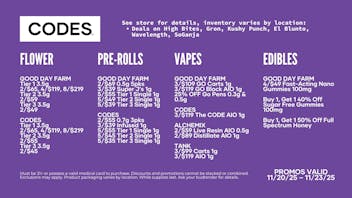 Codes - Osage Beach Unlock Deals at CODES Dispensary