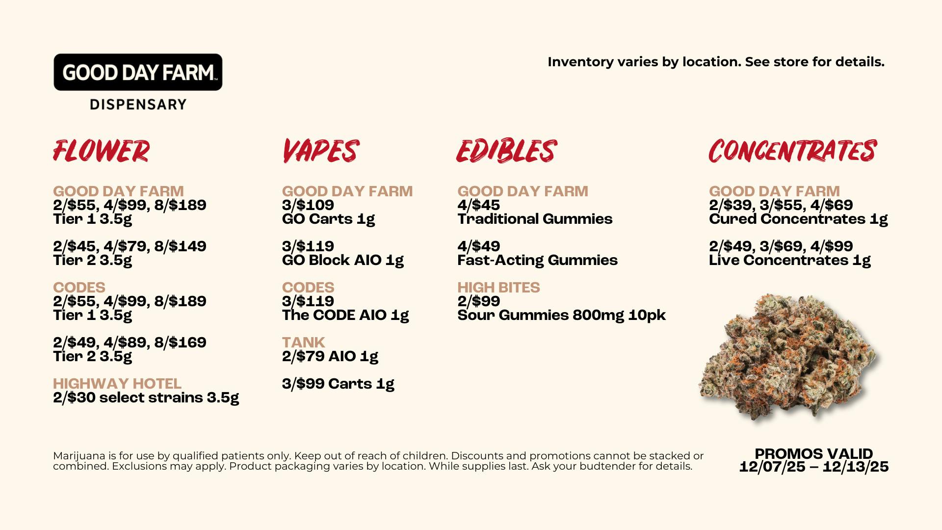 Good Day Farm - Cantrell December Promos at Good Day Farm