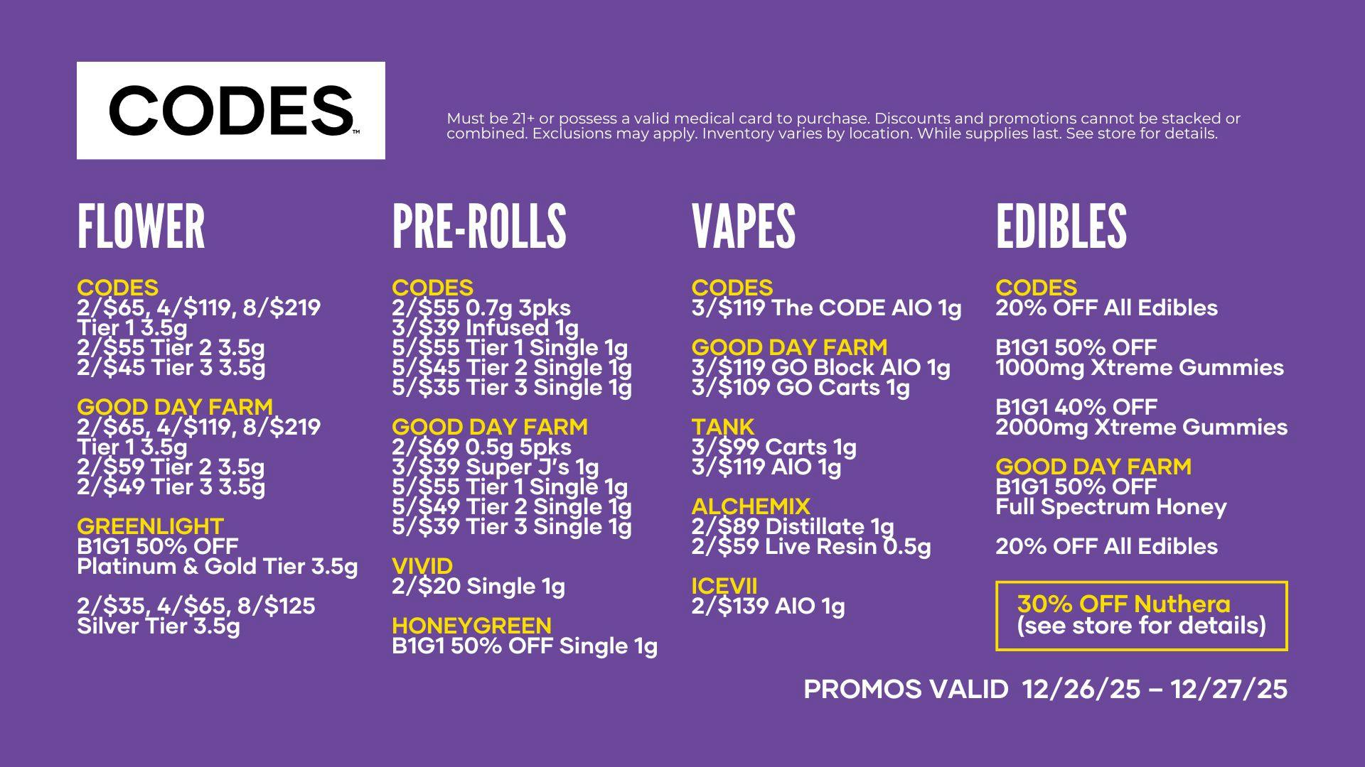 Codes - Sedalia Unlock Savings at CODES