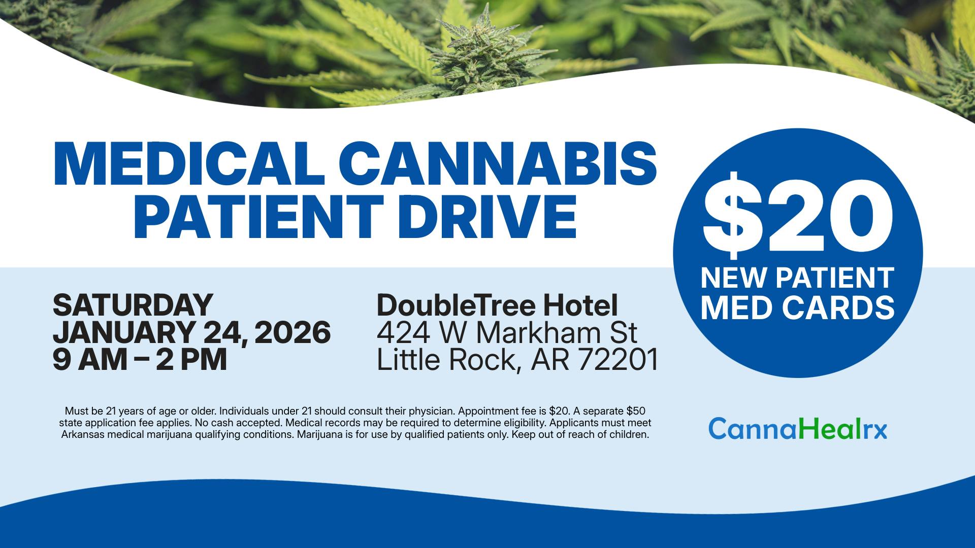 Good Day Farm - Cantrell $20 New Patient Med Cards – Jan 24 in Little Rock!