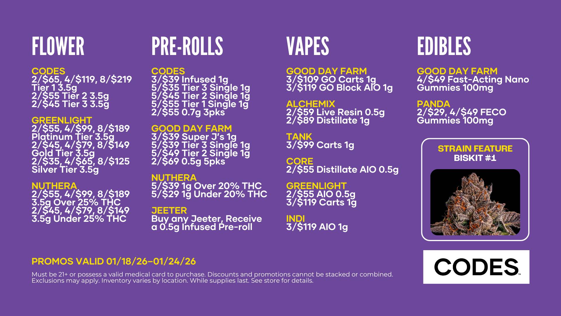 Codes - Jackson This Week’s Code: Locked-In Savings
