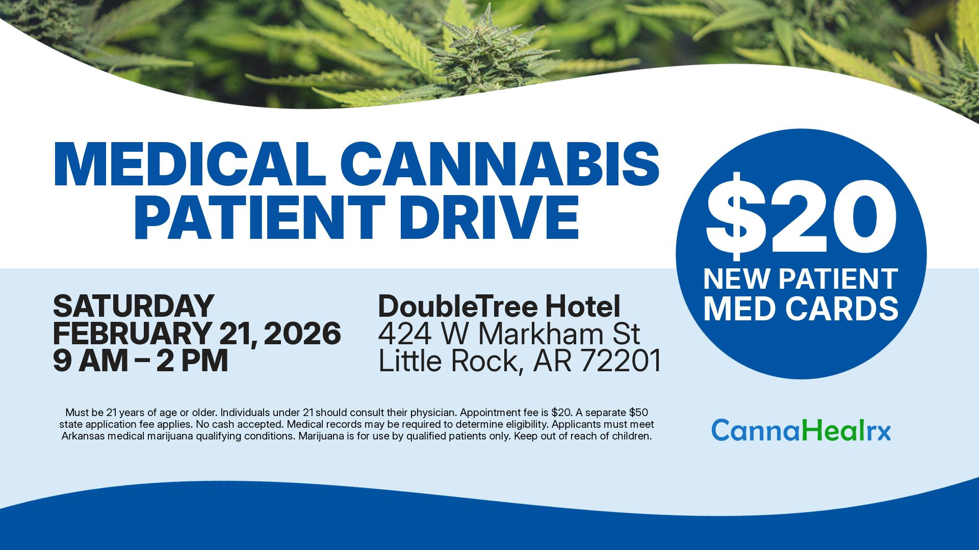 Good Day Farm - Monticello $20 New Patient Med Cards – Feb 21 in Little Rock!