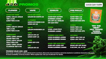 Good Day Farm - Clayton HAVE A GOOD 420 WITH GREAT DEALS AT GOOD DAY FARM