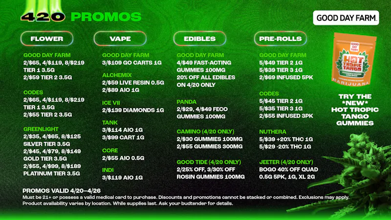 Good Day Farm - East Sunshine HAVE A GOOD 420 WITH GREAT DEALS AT GOOD DAY FARM