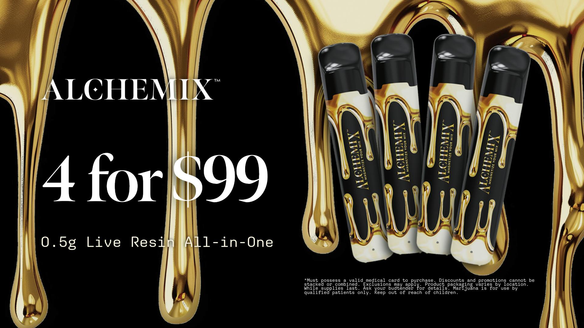 Good Day Farm - Van Buren 4 for $99 | Alchemix 0.5g Live Resin All-in-One