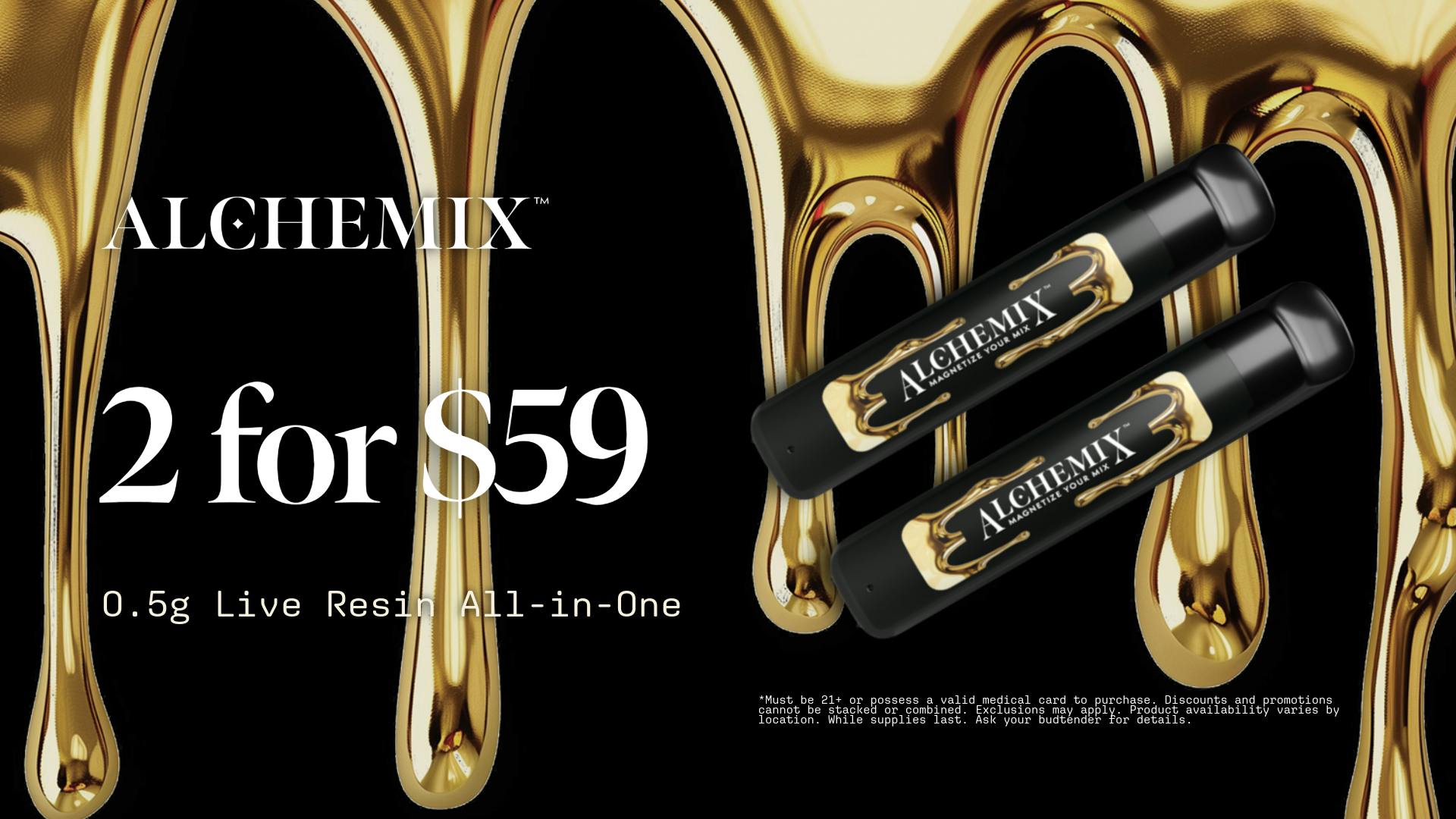 Codes - Sedalia 2 for $59 | Alchemix 0.5g Live Resin All-in-One