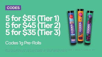 Codes - Sedalia Buy More, Save More | CODES 1g Pre-Rolls