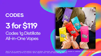 Codes - Jefferson City 3 for $119 | Codes 1g Distillate All-in-One Vapes