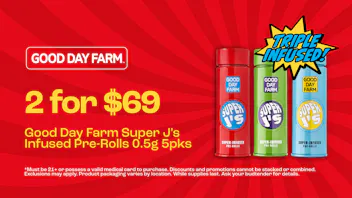 Good Day Farm - Joplin - Stateline Store 2 for $69 GDF Super J's 0.5g 5pks