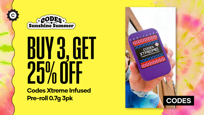 Codes - Sedalia XTREME Savings on Codes Infused 3pk Pre-Rolls!