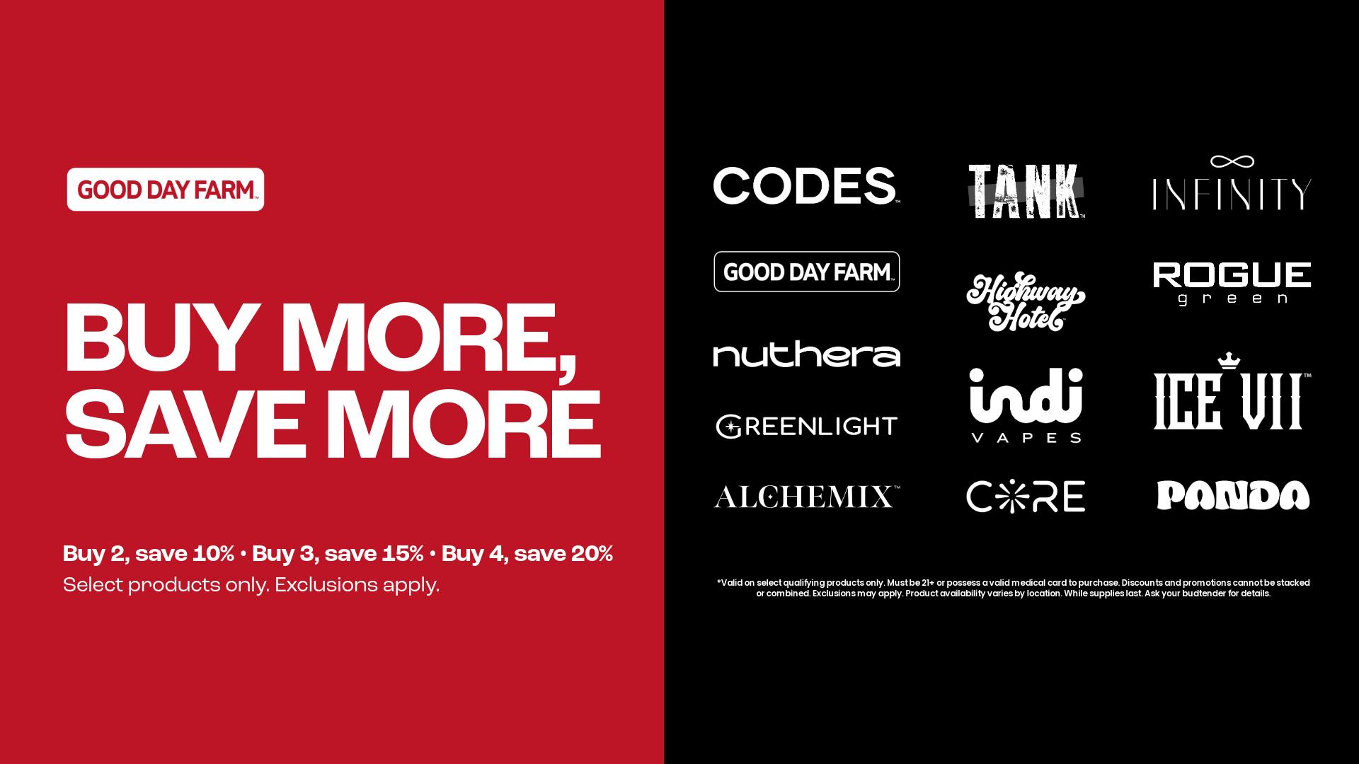 Good Day Farm - Independence Buy More, Save More at GDF | 4 for 20% Off